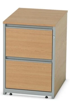 Thames Two Filing Drawers -Office Furniture Shop two drawer filing cabinet light oak