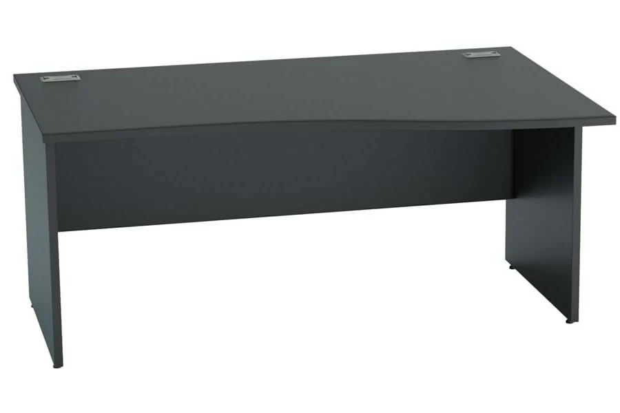 Nene Black Wave Panel Leg Desk 2 Nene Black Wave Panel Leg Desk - Image 2