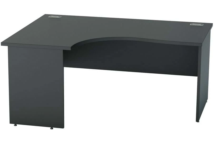 Nene Black Corner Panel End Desk 1 Nene Black Corner Panel End Desk