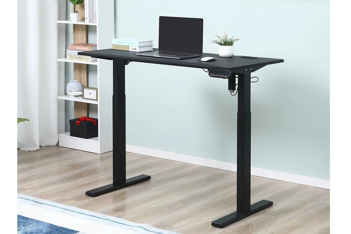 Black Height Adjustable Standing Desk 2 Black Height Adjustable Standing Desk - Image 2