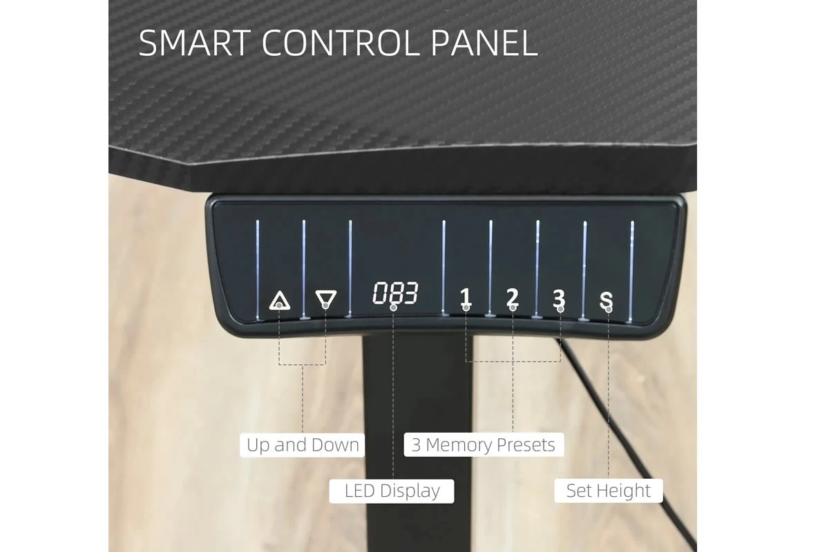 Black Height Adjustable Standing Desk 6 Black Height Adjustable Standing Desk - Image 6