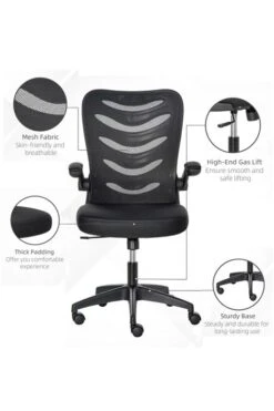 Alaska Mesh Office Chair -Office Furniture Shop vinsetto mesh office chair swivel task 8