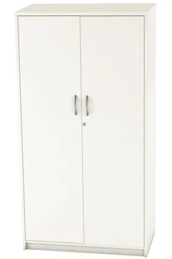 Avon White Two Door Locking Cupboard