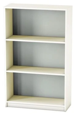Avon White Office Bookcase -Office Furniture Shop white 2 shelf bookcase