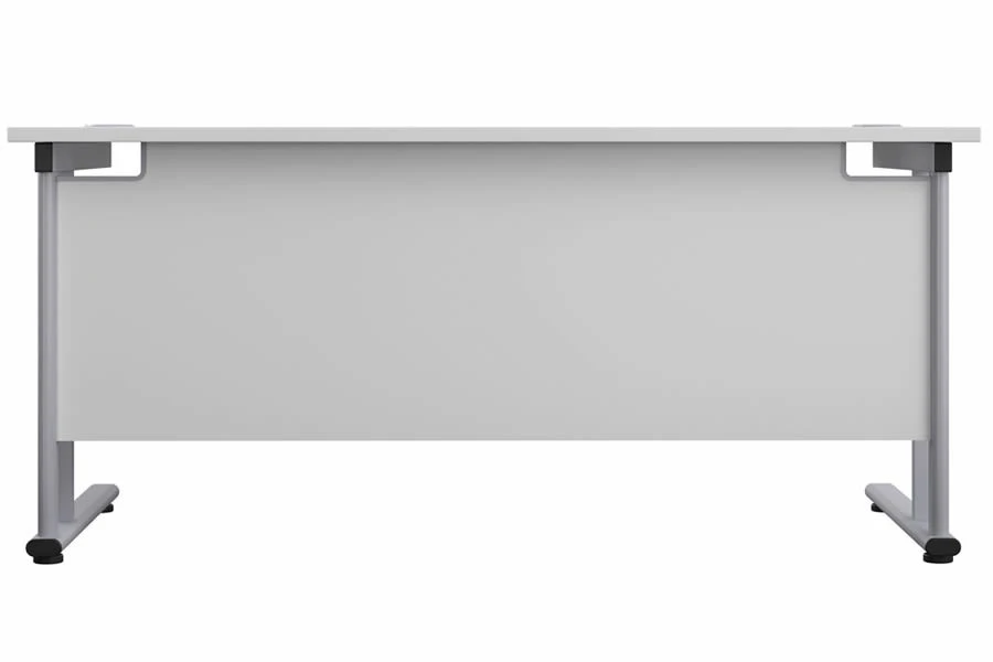 Kestral White Rectangular Cantilever Desk 3 Kestral White Rectangular Cantilever Desk - Image 3