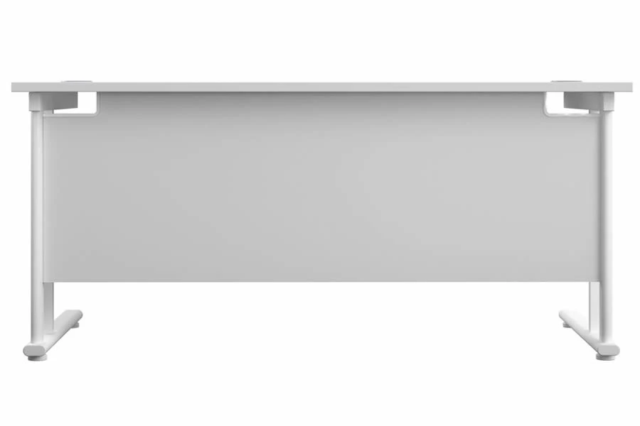 Kestral White Rectangular Cantilever Desk 8 Kestral White Rectangular Cantilever Desk - Image 8
