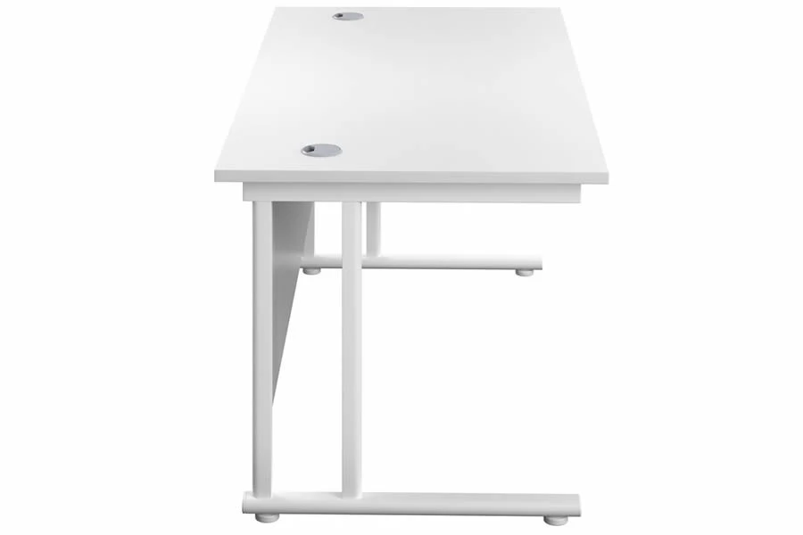 Kestral White Rectangular Cantilever Desk 10 Kestral White Rectangular Cantilever Desk - Image 10